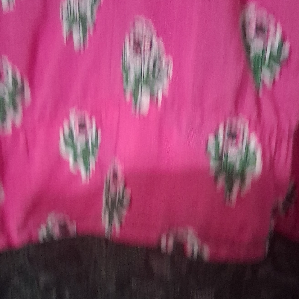 2 Tops JM Collection Turquoise& Black Printed Tunic.Crown&ivy Pink w/ GreenLace - Picture 10 of 12